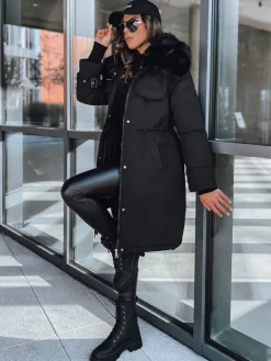 Kurtki Damskie>Dstreet Kurtka damska parka MARBLIS czarna TY3918