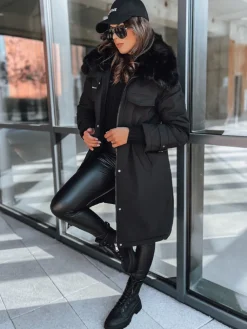 Kurtki Damskie>Dstreet Kurtka damska parka MARBLIS czarna TY3918