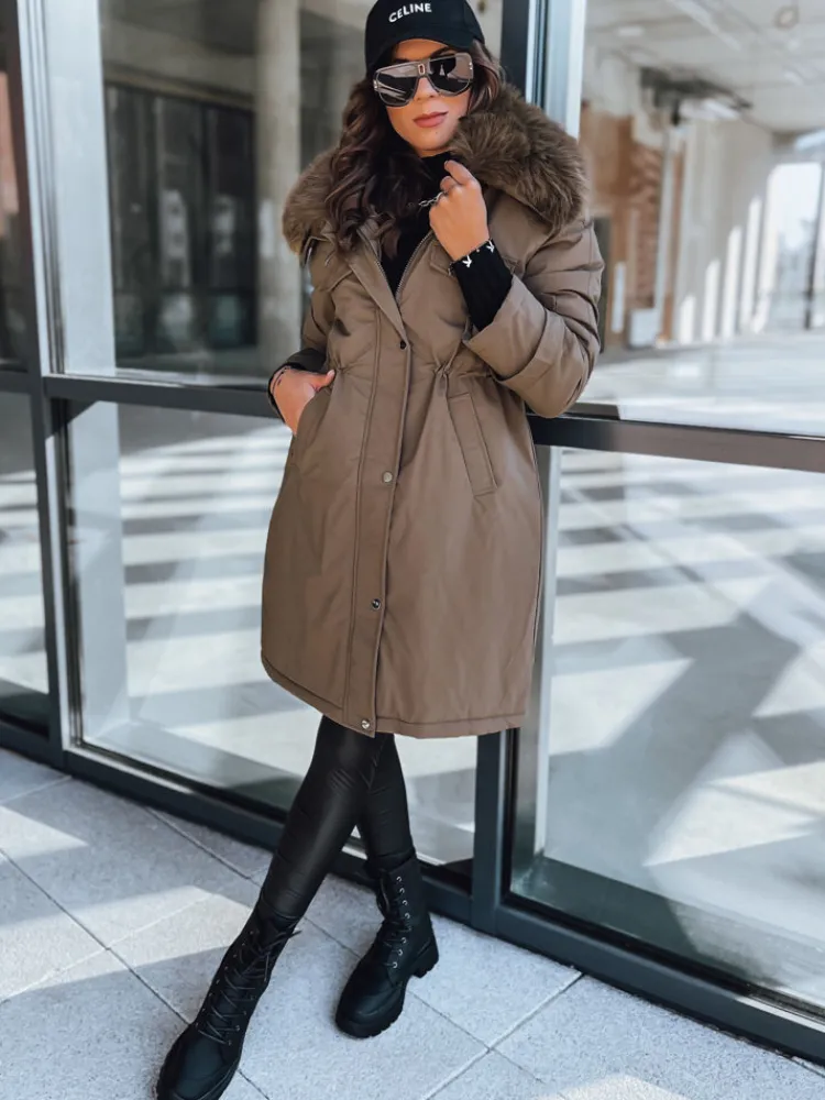 Kurtki Damskie>Dstreet Kurtka damska parka MARBLIS khaki TY3929