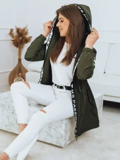 Kurtki Damskie>Dstreet Kurtka damska parka MIKA khaki TY2723