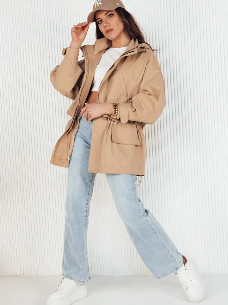 Kurtki Damskie>Dstreet Kurtka damska parka MINESSA beżowa TY4157