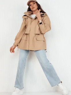 Kurtki Damskie>Dstreet Kurtka damska parka MINESSA beżowa TY4157