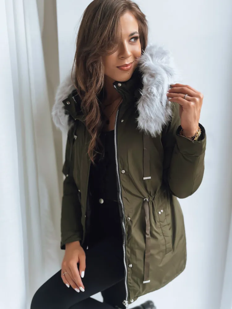 Kurtki Damskie>Dstreet Kurtka damska parka MOLLA zielona TY3658