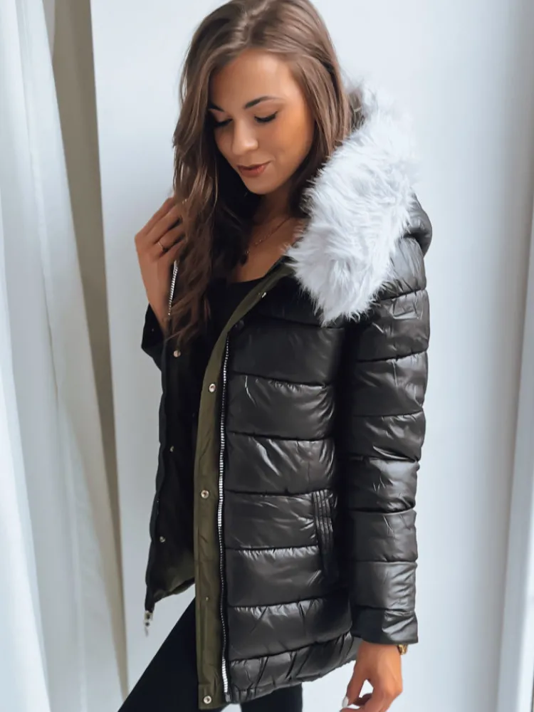 Kurtki Damskie>Dstreet Kurtka damska parka MOLLA zielona TY3658