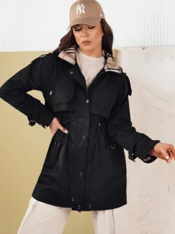 Kurtki Damskie>Dstreet Kurtka damska parka MOZA czarna TY4285