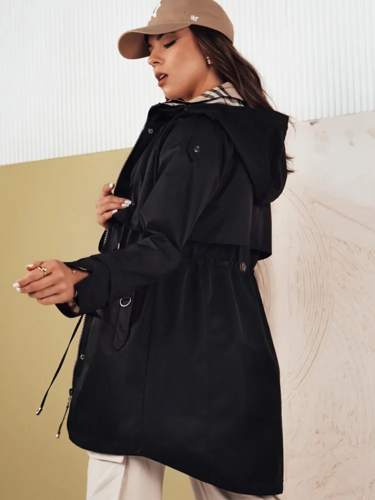 Kurtki Damskie>Dstreet Kurtka damska parka MOZA czarna TY4285