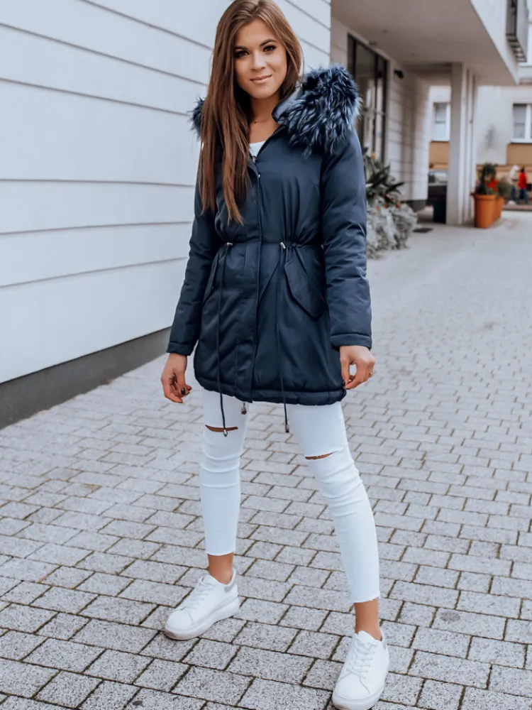 Kurtki Damskie>Dstreet Kurtka damska parka PACCO granatowa TY2364