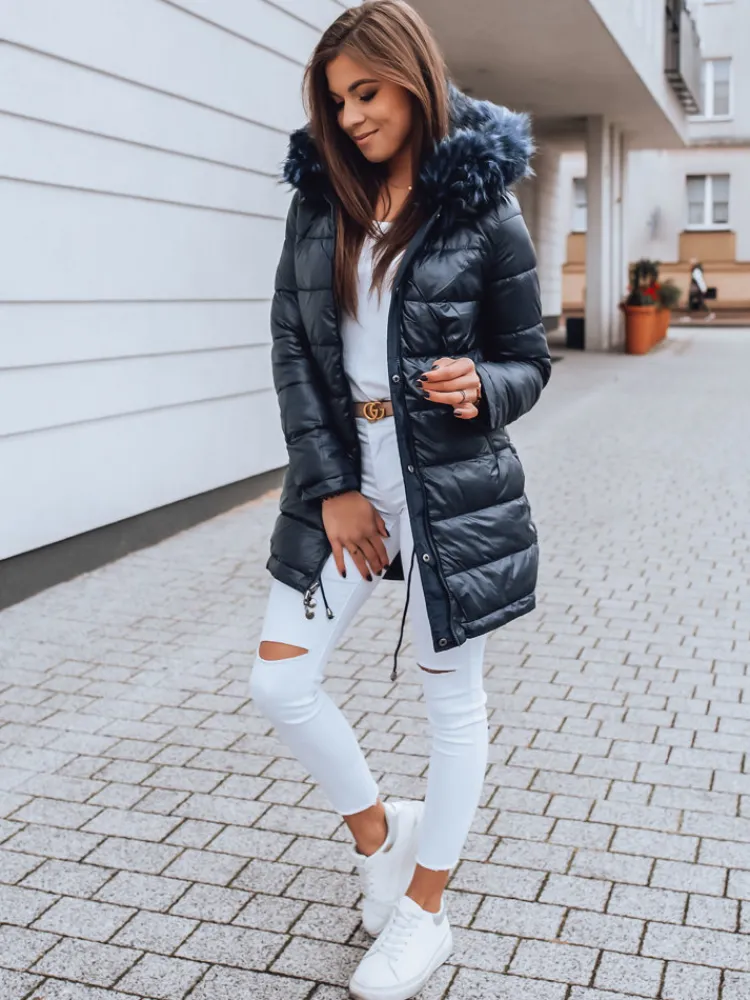 Kurtki Damskie>Dstreet Kurtka damska parka PACCO granatowa TY2364