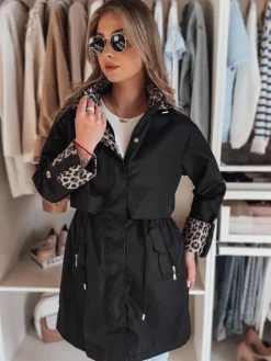 Kurtki Damskie>Dstreet Kurtka damska parka przejściowa PANTER czarna TY4800