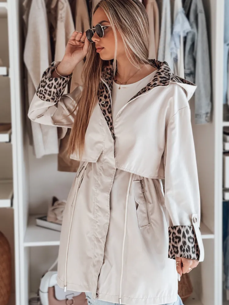 Kurtki Damskie>Dstreet Kurtka damska parka przejściowa PANTER biała TY4802