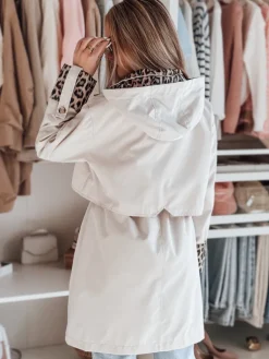 Kurtki Damskie>Dstreet Kurtka damska parka przejściowa PANTER biała TY4802