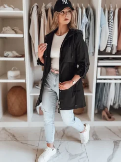 Kurtki Damskie>Dstreet Kurtka damska parka przejściowa MODOVIA czarna TY4812