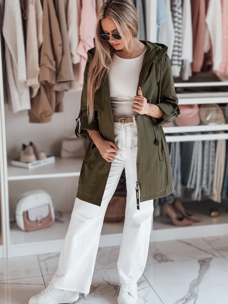 Kurtki Damskie>Dstreet Kurtka damska parka przejściowa MODOVIA zielona TY4815