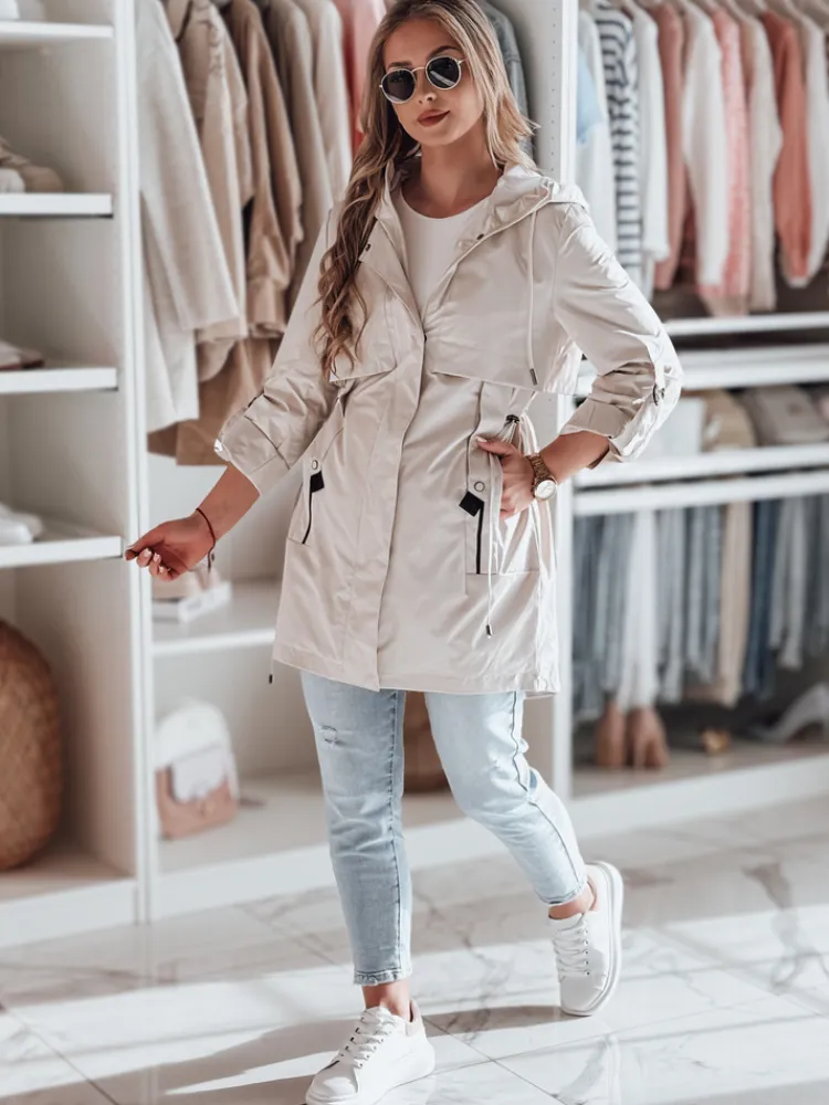 Kurtki Damskie>Dstreet Kurtka damska parka przejściowa MODOVIA biała TY4814