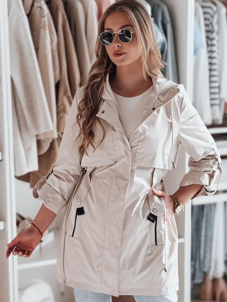 Kurtki Damskie>Dstreet Kurtka damska parka przejściowa MODOVIA biała TY4814