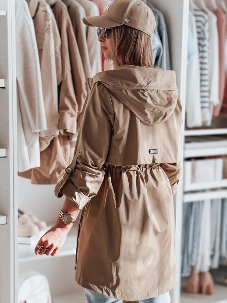 Kurtki Damskie>Dstreet Kurtka damska parka przejściowa MODOVIA kamelowa TY4813