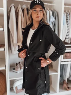 Kurtki Damskie>Dstreet Kurtka damska parka przejściowa NEWMOON czarna TY4785