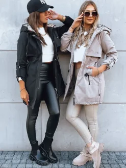 Kurtki Damskie>Dstreet Kurtka damska parka STARK STYLE szara TY3857