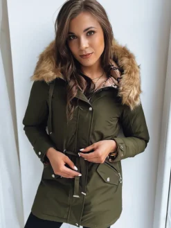 Kurtki Damskie>Dstreet Kurtka damska parka SUENO zielona TY3657