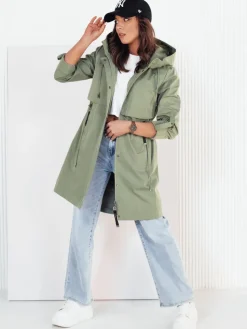 Kurtki Damskie>Dstreet Kurtka damska parka TILSON zielona TY4181