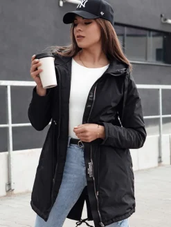 Kurtki Damskie>Dstreet Kurtka damska parka URBANJOY czarna TY4385
