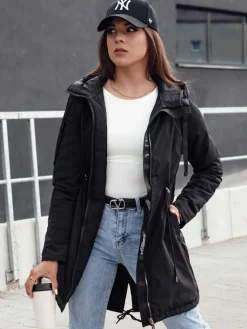 Kurtki Damskie>Dstreet Kurtka damska parka URBANJOY czarna TY4385