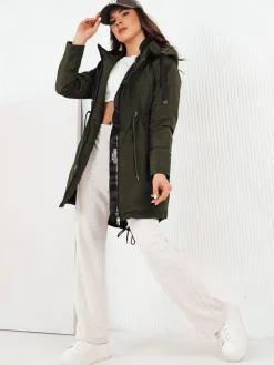 Kurtki Damskie>Dstreet Kurtka damska parka VERCHA zielona TY4260