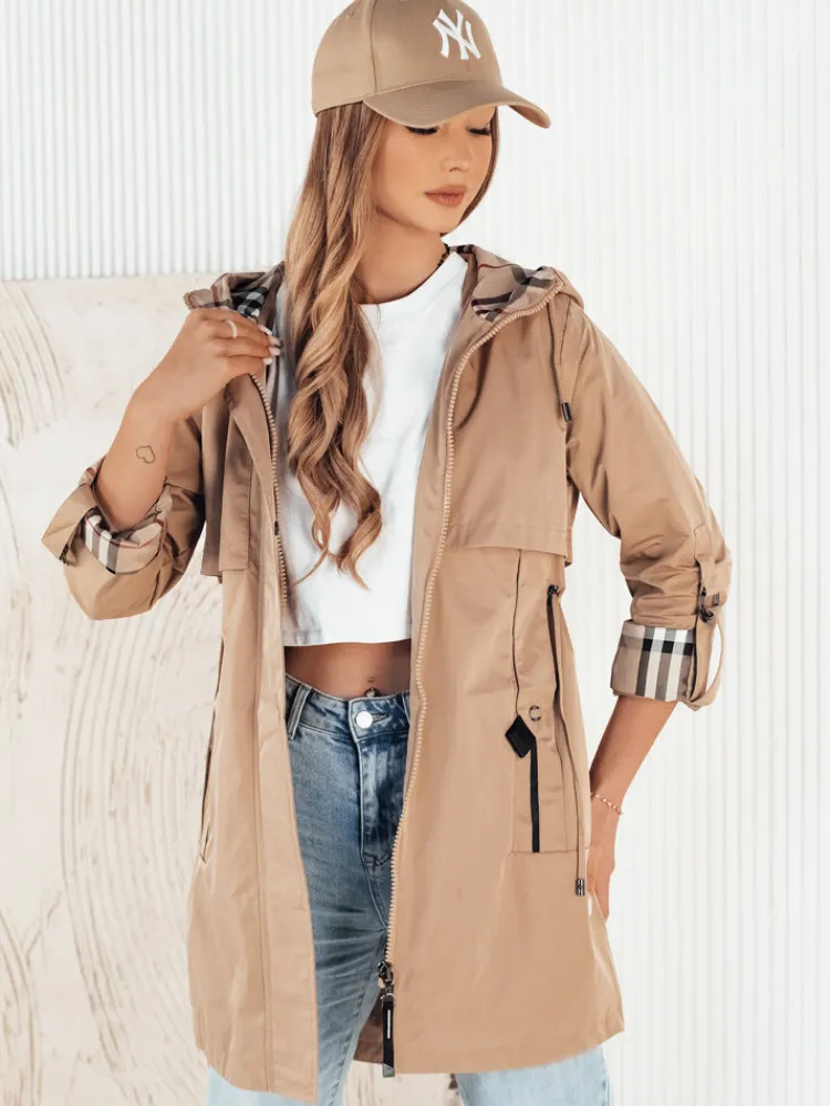 Kurtki Damskie>Dstreet Kurtka damska parka VERDU beżowa TY4224