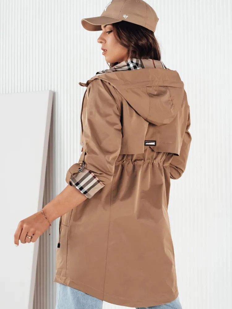 Kurtki Damskie>Dstreet Kurtka damska parka VERDU beżowa TY4225