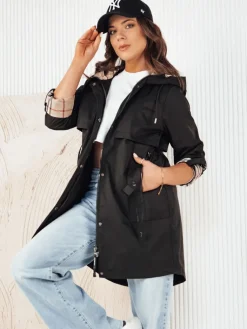 Kurtki Damskie>Dstreet Kurtka damska parka VERDU czarna TY4226