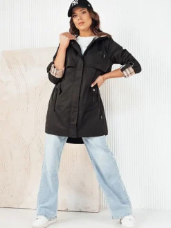 Kurtki Damskie>Dstreet Kurtka damska parka VERDU czarna TY4226