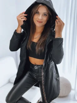 Kurtki Damskie>Dstreet Kurtka damska parka VERONI czarna TY3233