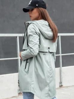 Kurtki Damskie>Dstreet Kurtka damska parka z kapturem PERTHA zielona TY4400