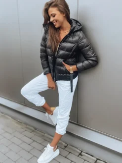 Kurtki Damskie>Dstreet Kurtka damska PELSI czarna TY3094