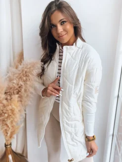 Kurtki Damskie>Dstreet Kurtka damska pikowana ARANA ecru TY3616