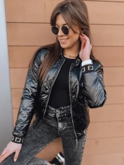 Kurtki Damskie>Dstreet Kurtka damska pikowana BASEBALL czarna TY2559z