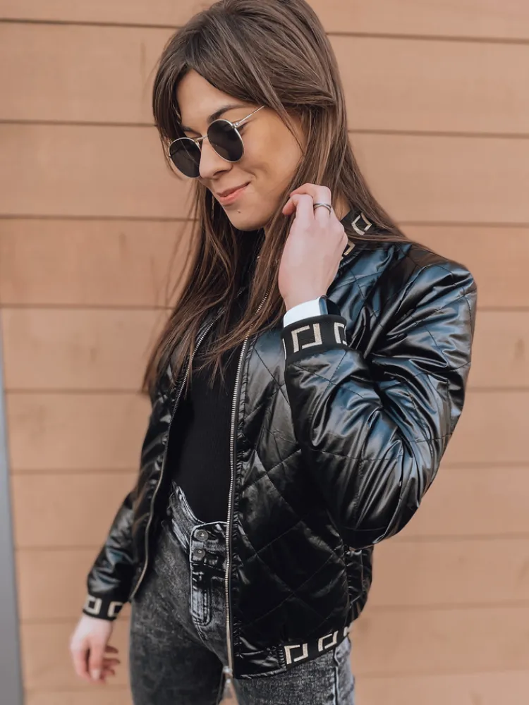 Kurtki Damskie>Dstreet Kurtka damska pikowana BASEBALL czarna TY2559z