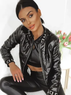 Kurtki Damskie>Dstreet Kurtka damska pikowana BASEBALL czarna TY2559