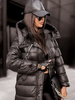 Kurtki Damskie>Dstreet Kurtka damska pikowana BLACK DIAMOND czarna TY3891z