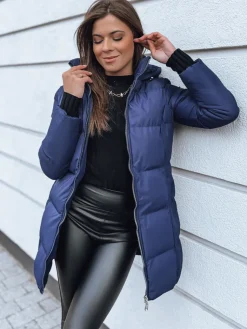 Kurtki Damskie>Dstreet Kurtka damska pikowana CLOEEM granatowa TY3974