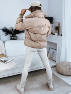 Kurtki Damskie>Dstreet Kurtka damska pikowana DABIS beżowa TY3240