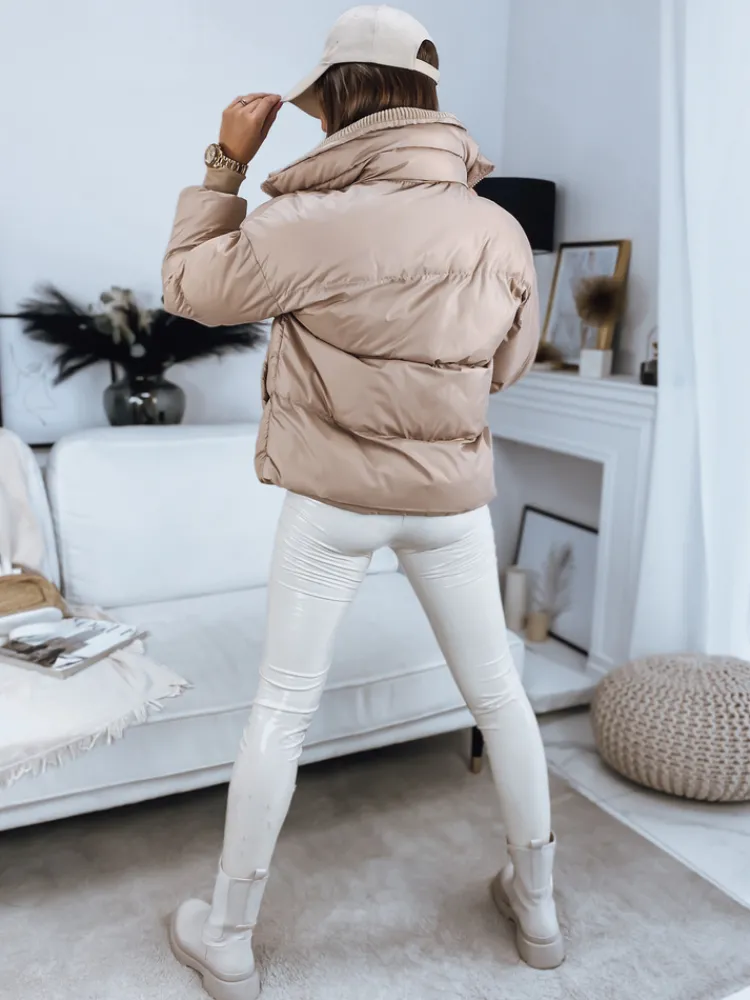 Kurtki Damskie>Dstreet Kurtka damska pikowana DABIS beżowa TY3240