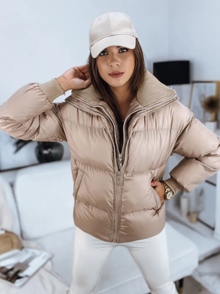 Kurtki Damskie>Dstreet Kurtka damska pikowana DABIS beżowa TY3240