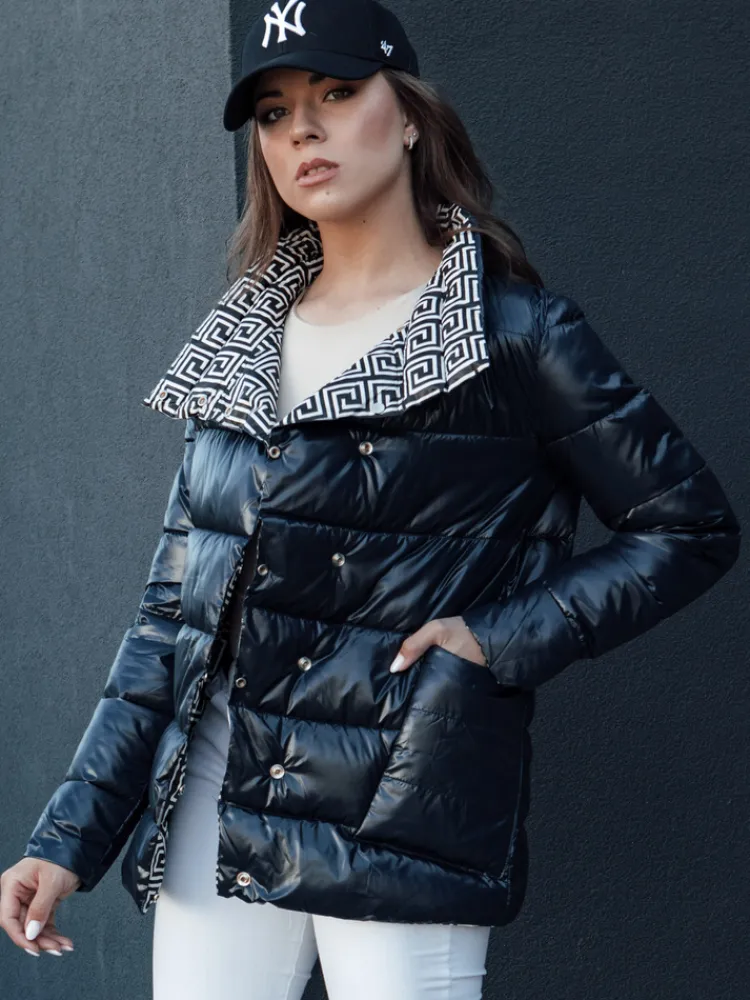 Kurtki Damskie>Dstreet Kurtka damska pikowana DELSY granatowa TY4465