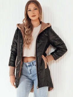 Kurtki Damskie>Dstreet Kurtka damska pikowana FLONSA czarna TY4170