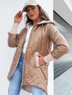 Kurtki Damskie>Dstreet Kurtka damska pikowana FLONSA złota TY4171