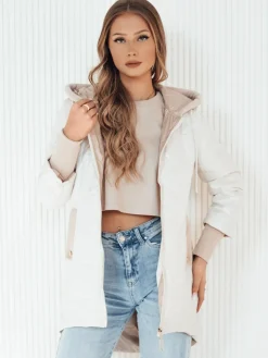 Kurtki Damskie>Dstreet Kurtka damska pikowana FLONSA biała TY4169