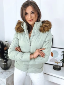 Kurtki Damskie>Dstreet Kurtka damska pikowana GRETA zielona TY3356