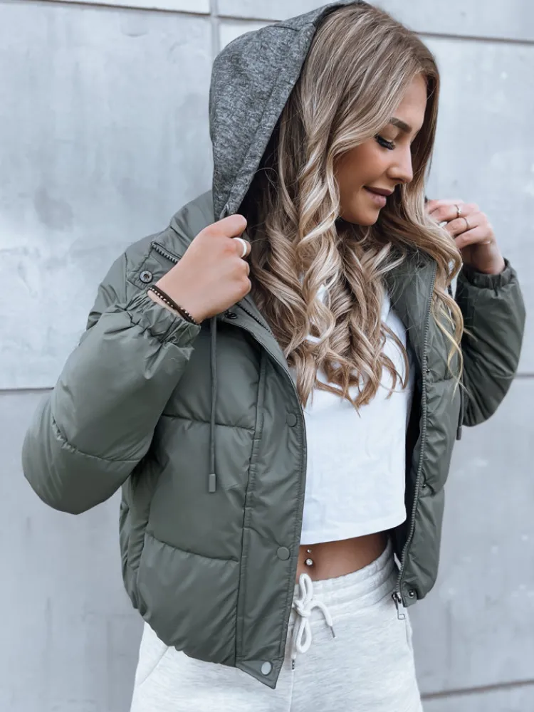 Kurtki Damskie>Dstreet Kurtka damska pikowana KHALEESI ciemnoszara TY3875