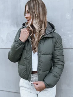 Kurtki Damskie>Dstreet Kurtka damska pikowana KHALEESI ciemnoszara TY3875